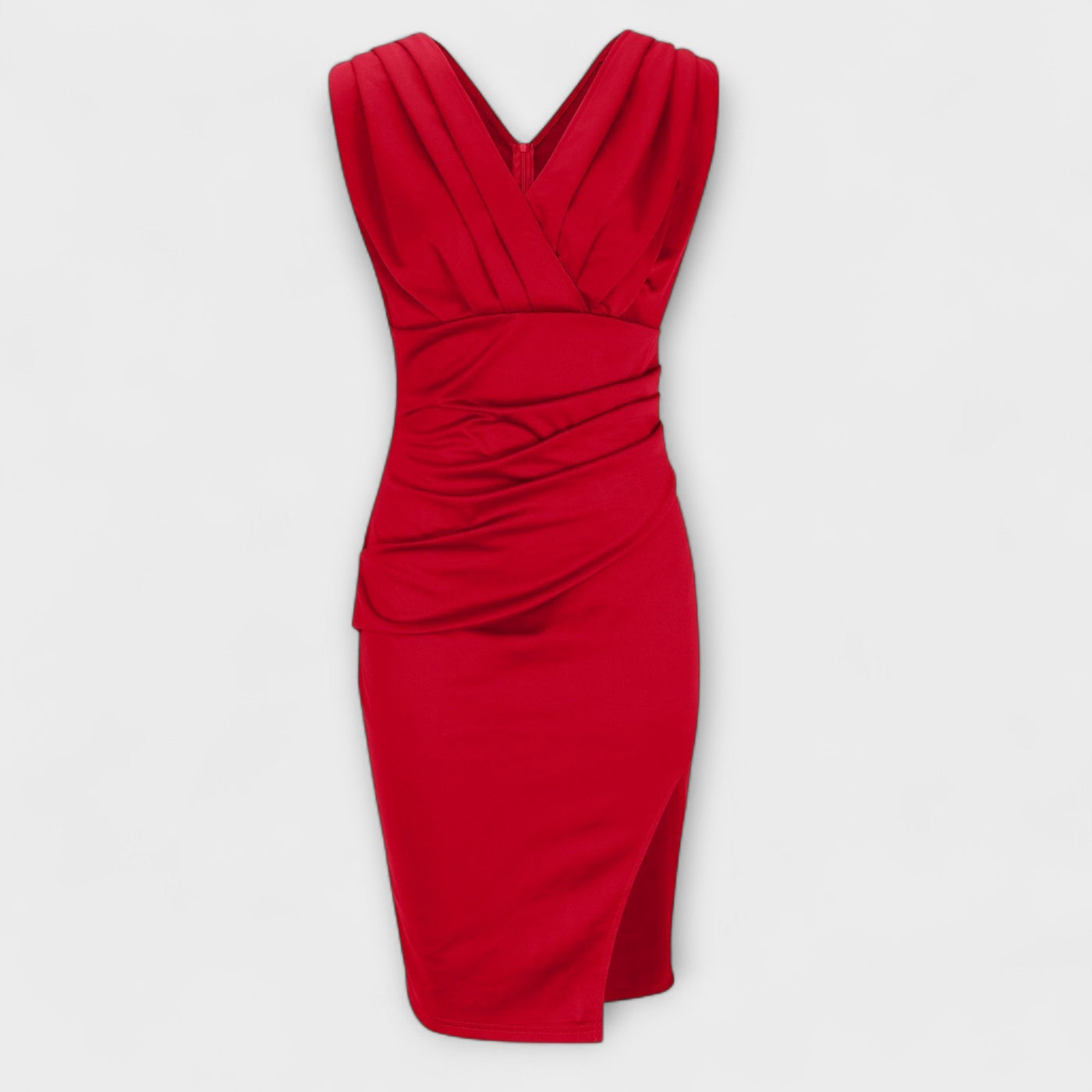 Desi – V-neck Dress with Split