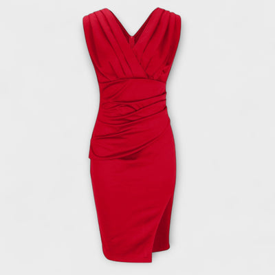 Desi – V-neck Dress with Split