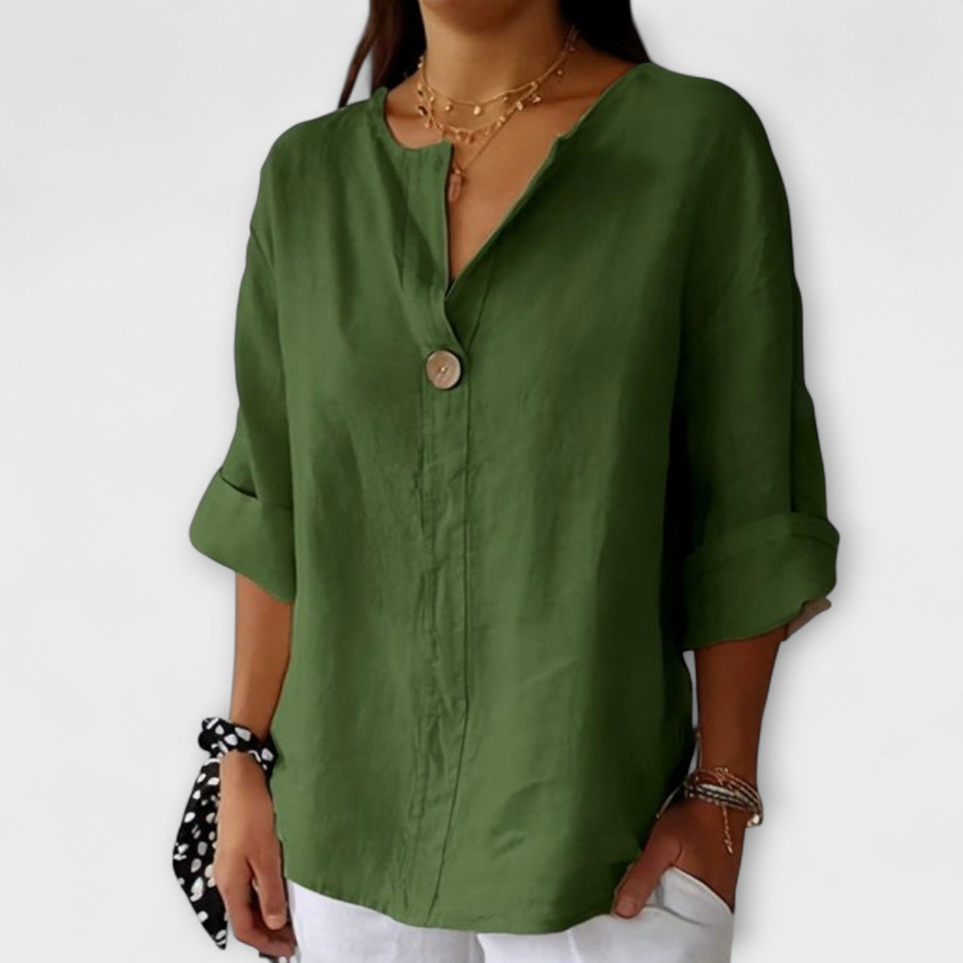 Nicole – Stylish Blouse with V-Neck