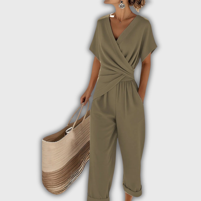 Lyra | Draped Knot Jumpsuit