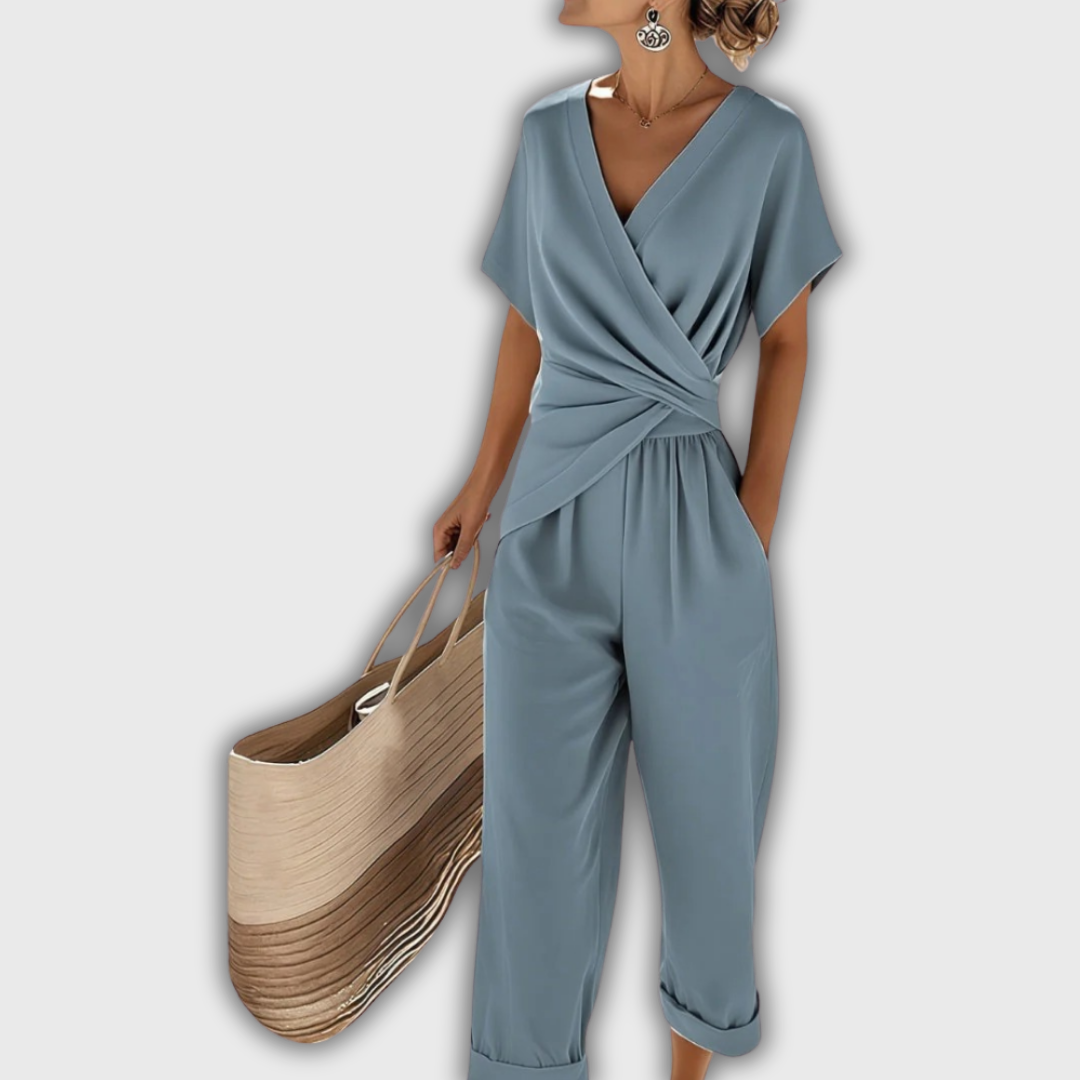 Lyra | Draped Knot Jumpsuit