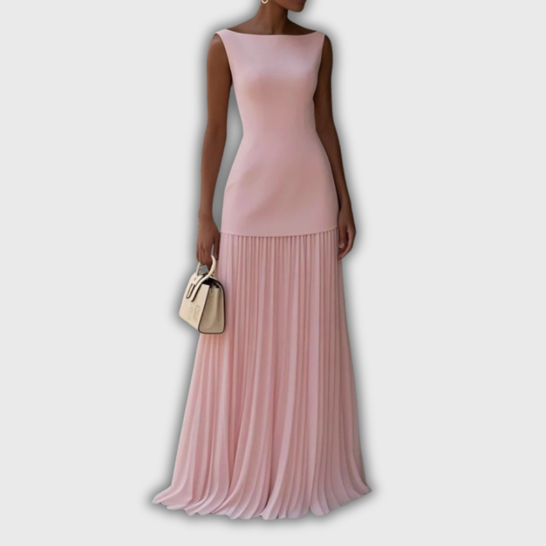 Marjorie - Pleated Maxi Dress