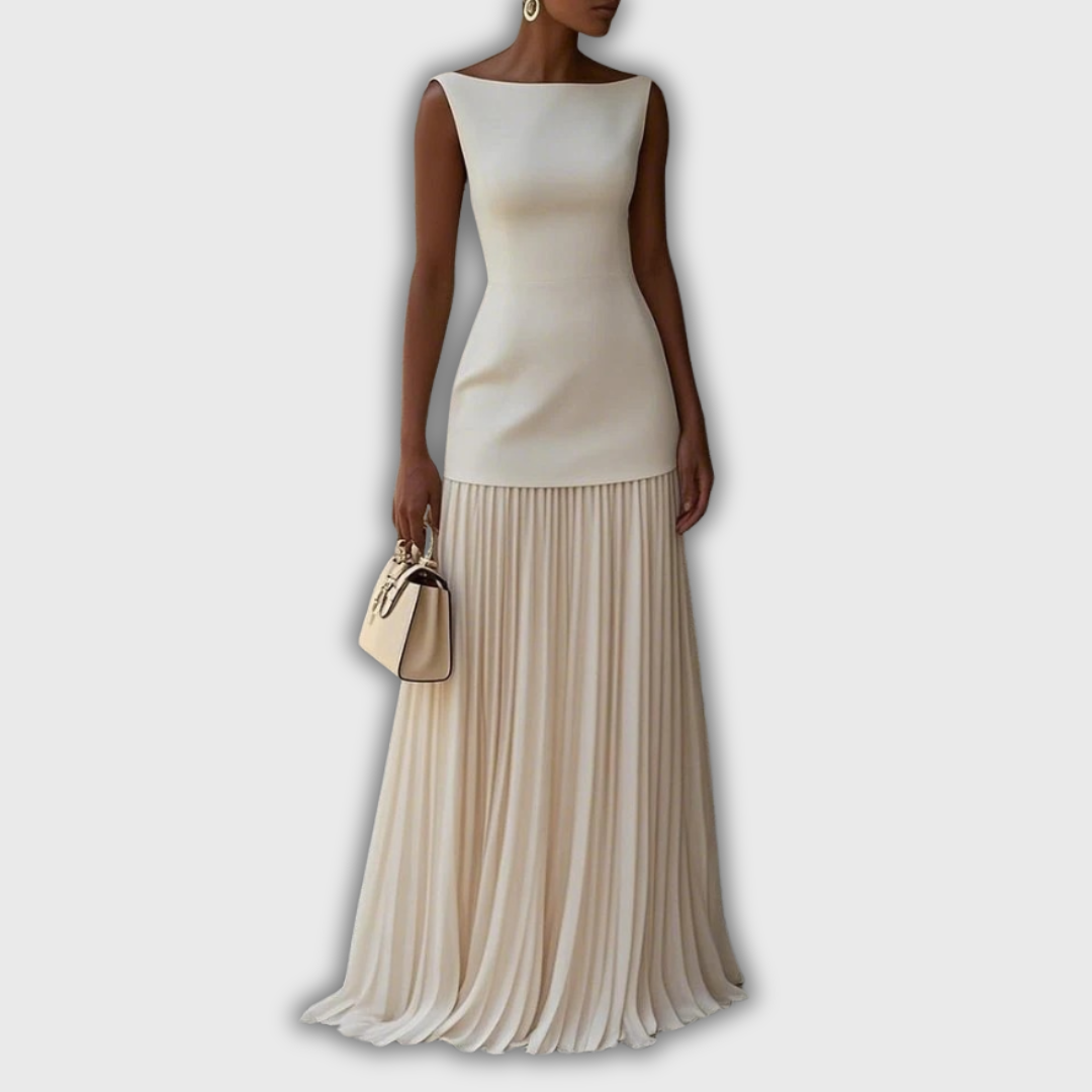 Marjorie - Pleated Maxi Dress