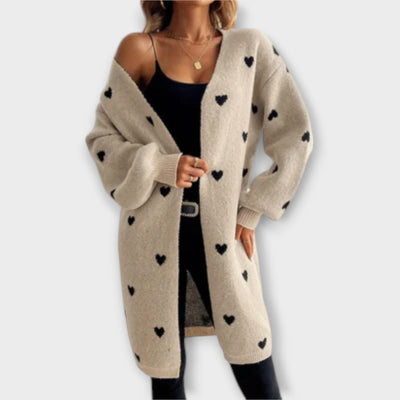 Julia – Cardigan with Heart Pattern