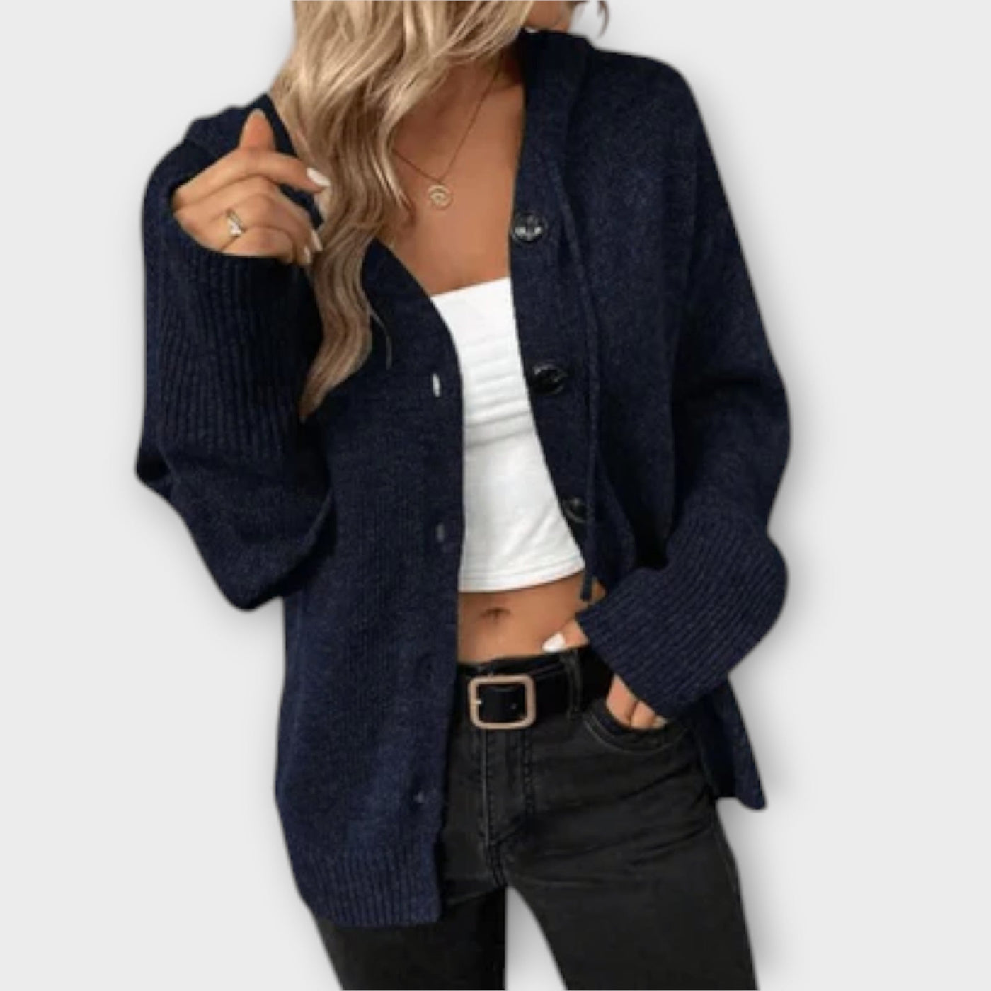Brittan – Knitted Button Cardigan