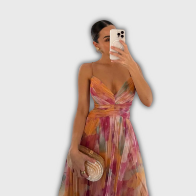 Giselle – Enchanting Maxi Dress with Floral Print