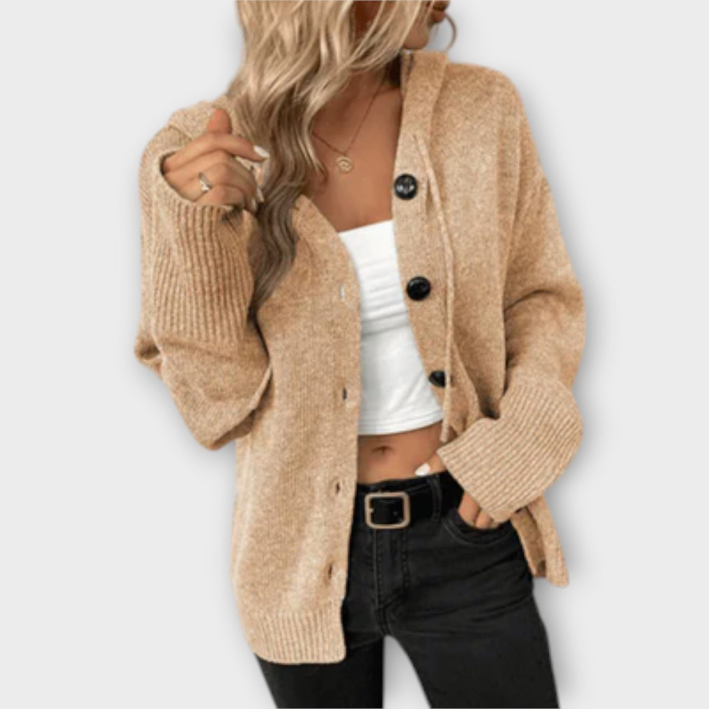 Brittan – Knitted Button Cardigan