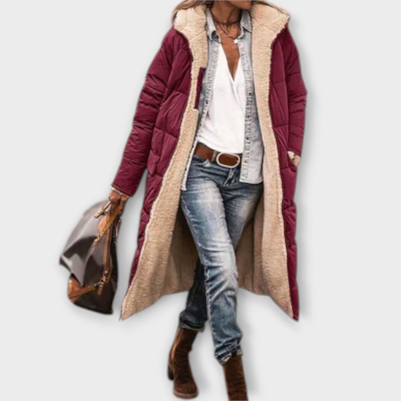 Kora – Cozy Coat with Soft Fur Lining