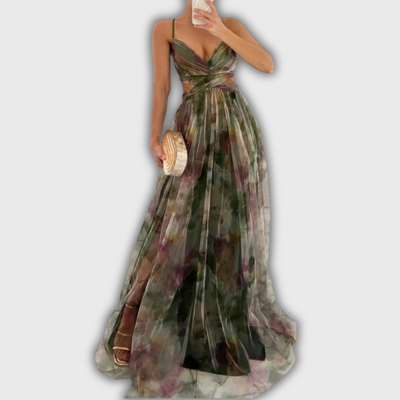 Giselle – Enchanting Maxi Dress with Floral Print