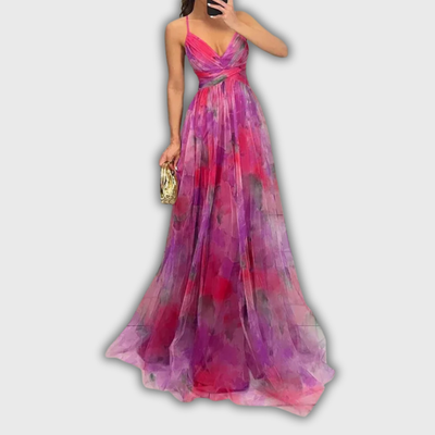 Giselle – Enchanting Maxi Dress with Floral Print