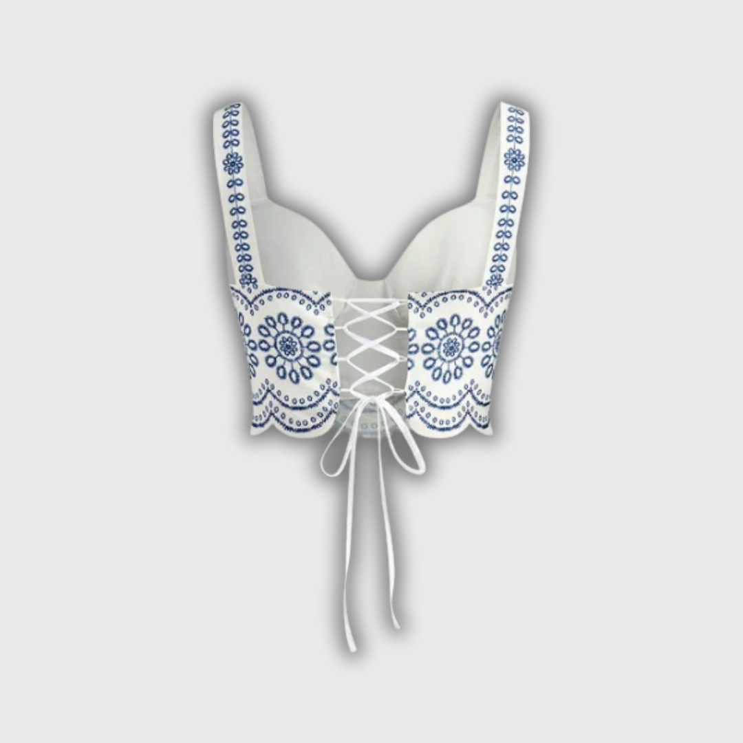 Solene - Printed Tie-Back Set