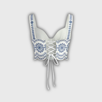 Solene - Printed Tie-Back Set