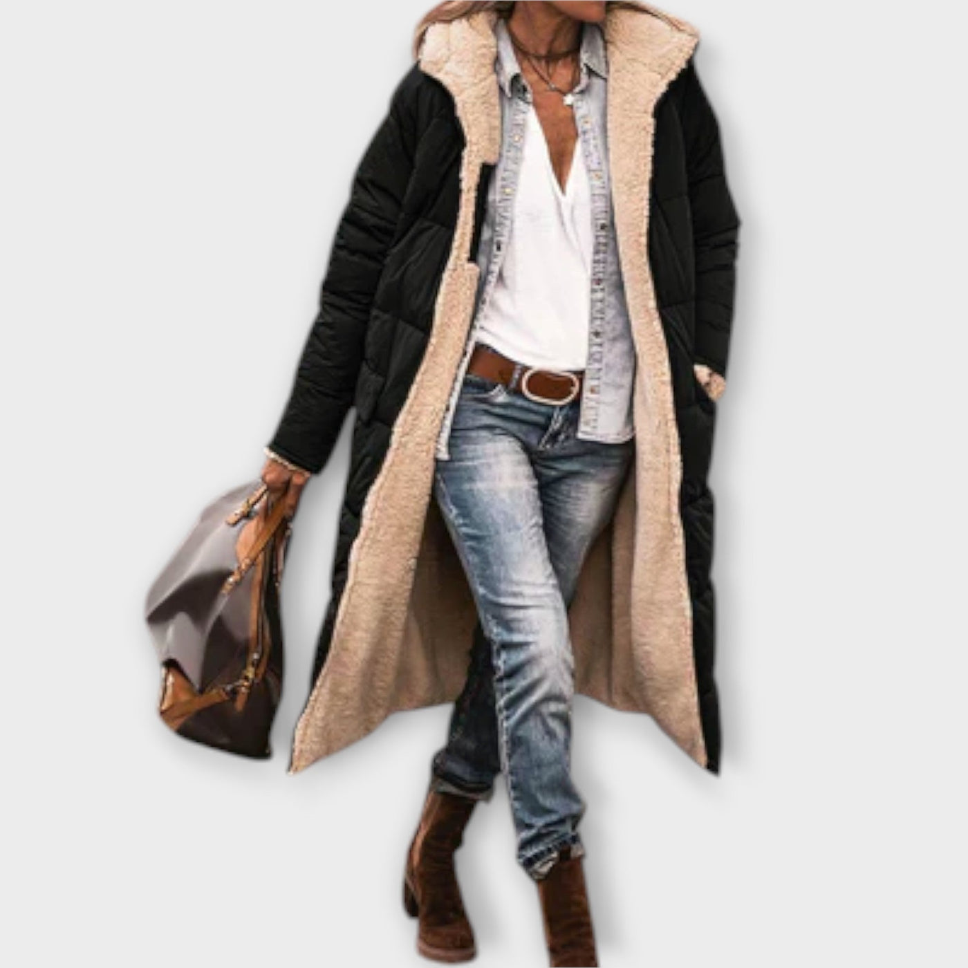 Kora – Cozy Coat with Soft Fur Lining