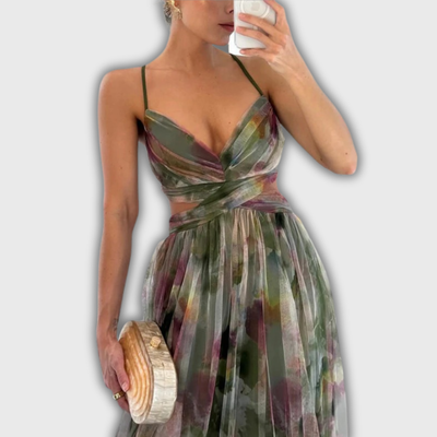 Giselle – Enchanting Maxi Dress with Floral Print