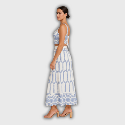 Solene - Printed Tie-Back Set