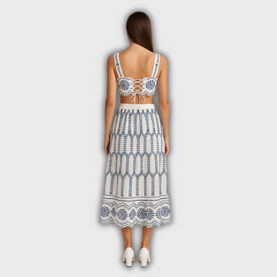Solene - Printed Tie-Back Set