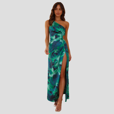 Aurelia | Dress with Asymmetrical Neckline