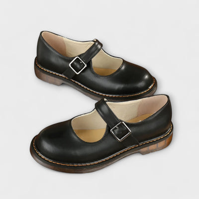 Vintage Mary Jane Leather Shoes – With Strap & Comfort Insole