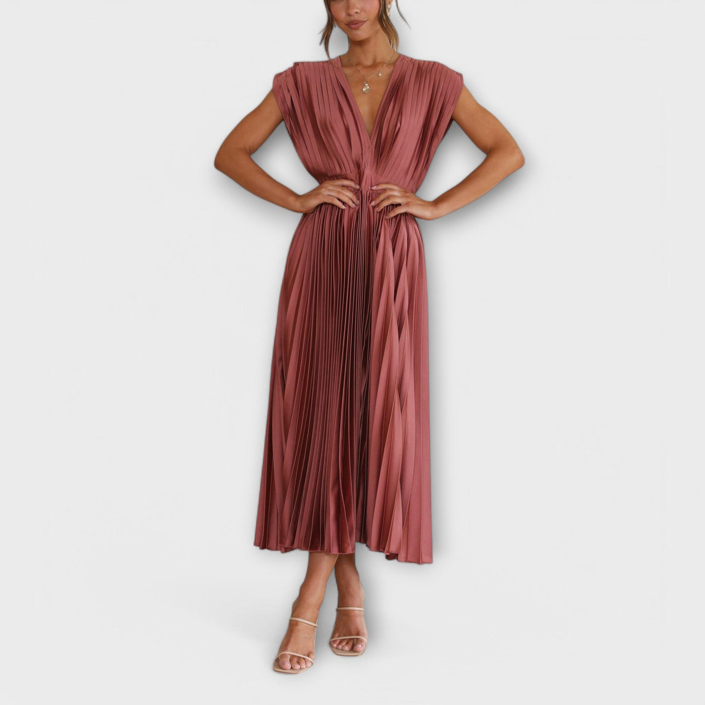 Maria – Stylish Pleated Dress