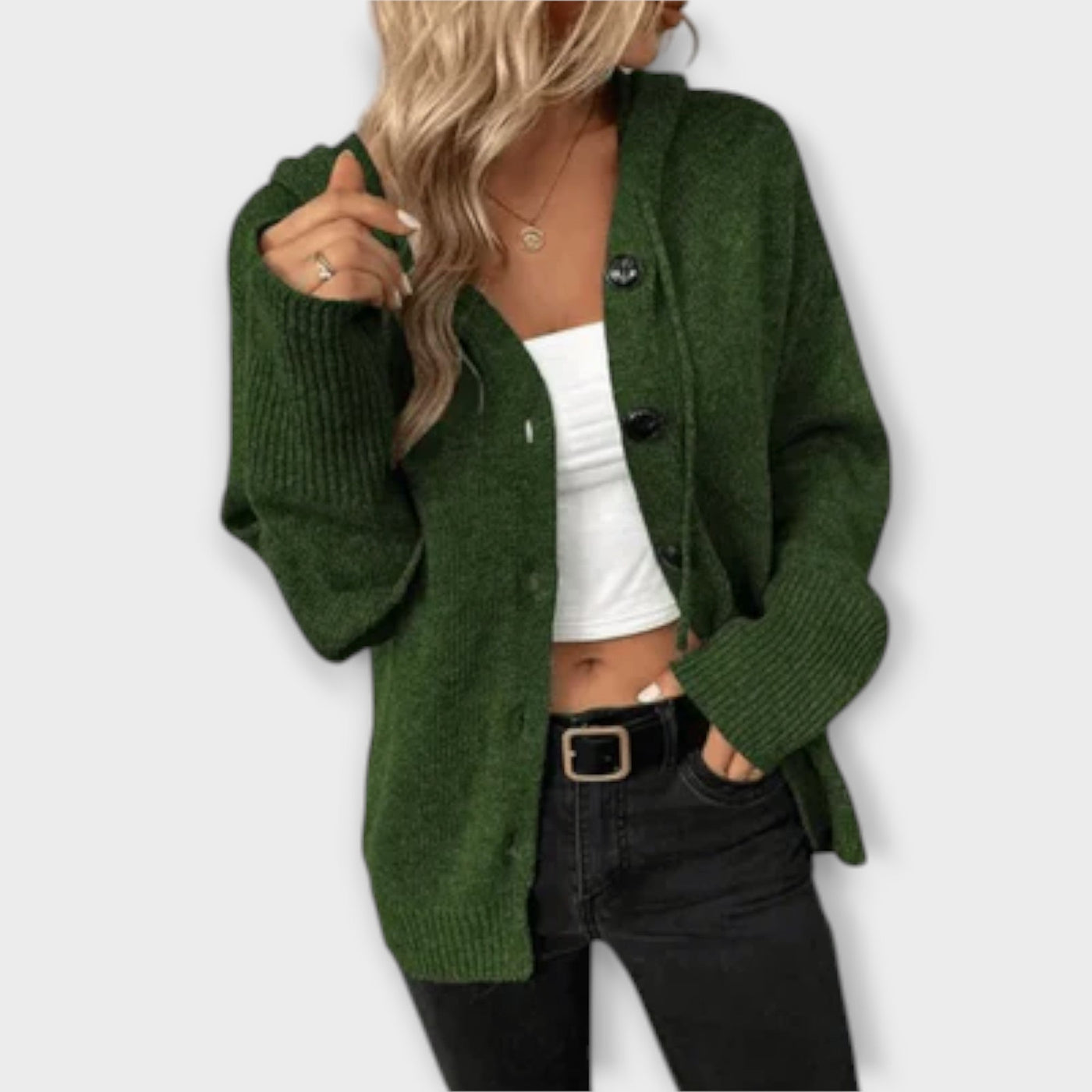 Brittan – Knitted Button Cardigan
