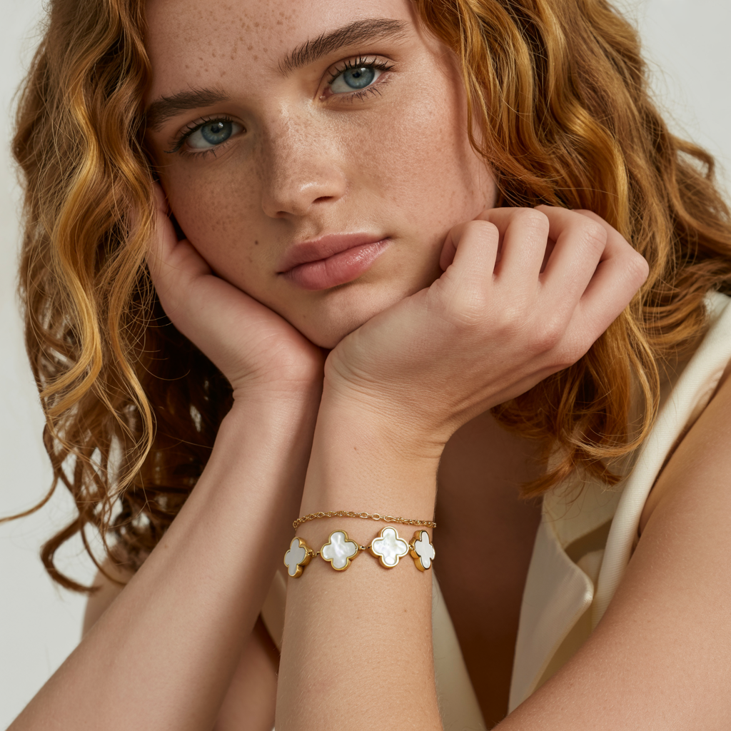 Pearl Clover Bracelet