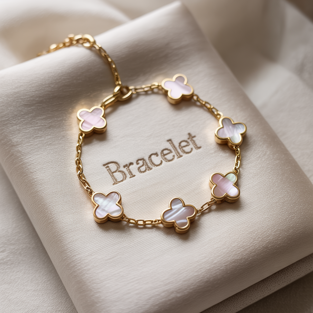 Clover Bracelet | Pink Gold