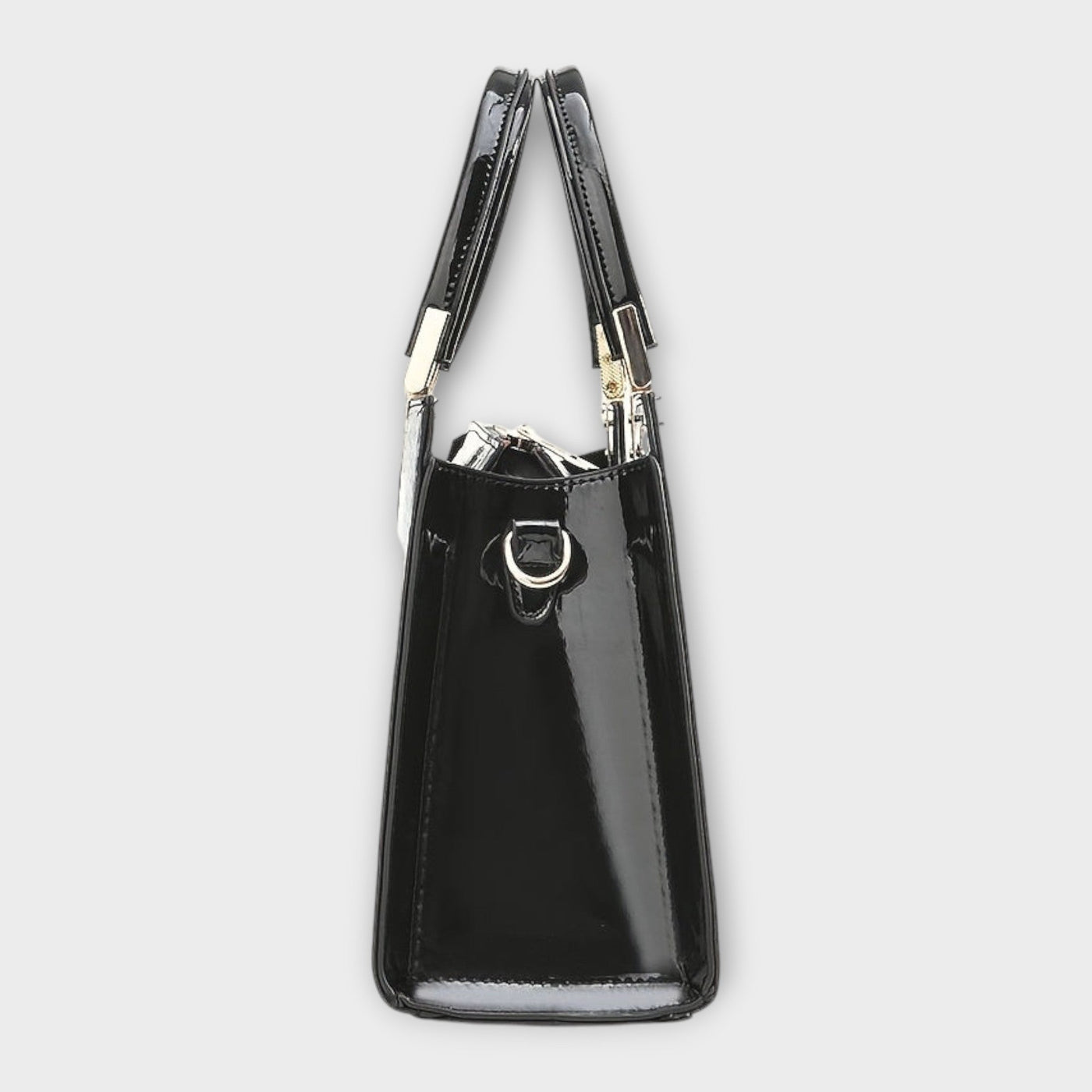 Tessa - Glossy Crocodile Leather Pattern Handbag