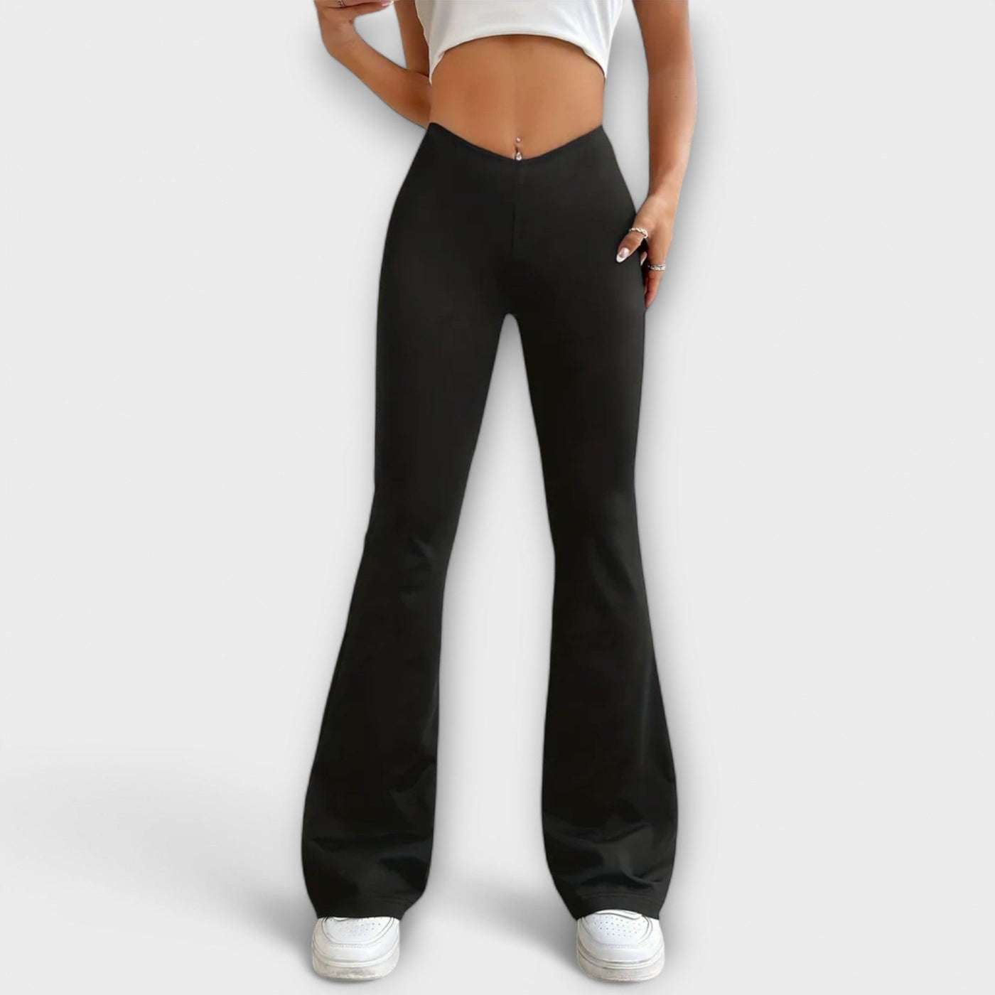 Serena – Loose Fit Pants with Flared Legs